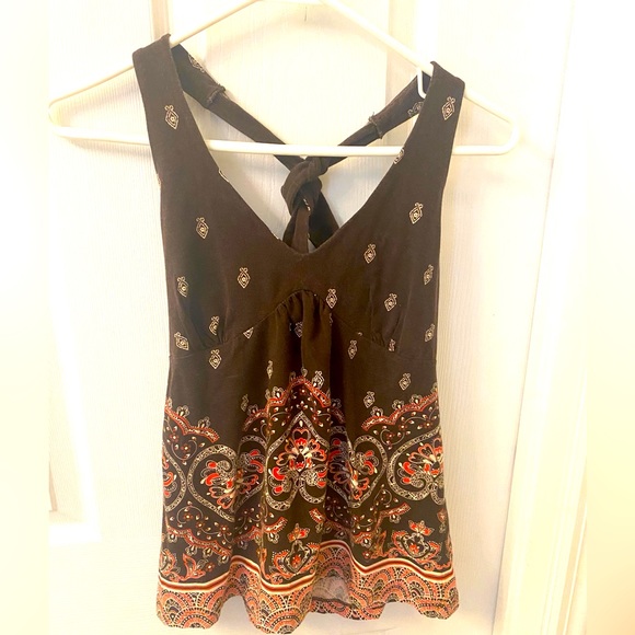 LOFT Tops - Ann Taylor LOFT Brown Halter Top